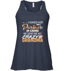 Crazy Grandma Partner in crime Women's Racerback Tank Women's Racerback Tank - belovedtshirt