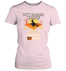 Broom Broke So I Became A fan of Cincinnati Bengals Halloween Costume Women's T-Shirt Women's T-Shirt - belovedtshirt