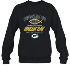 Sundays Are For Jesus and Green Bay Funny Christian Football 1 Crewneck Sweatshirt Crewneck Sweatshirt - belovedtshirt