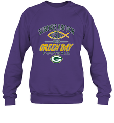 Sundays Are For Jesus and Green Bay Funny Christian Football 1 Crewneck Sweatshirt Crewneck Sweatshirt - belovedtshirt