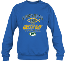Sundays Are For Jesus and Green Bay Funny Christian Football 1 Crewneck Sweatshirt Crewneck Sweatshirt - belovedtshirt