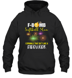F Bomb Softball Mom Hooded Sweatshirt