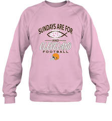 Sundays Are For Jesus and Cleveland Funny Christian Football Crewneck Sweatshirt Crewneck Sweatshirt - belovedtshirt