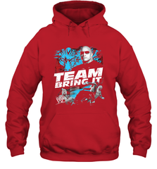 WWE The Rock Team Bring It Hooded Sweatshirt Hooded Sweatshirt - belovedtshirt