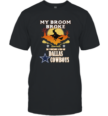 Broom Broke So I Became A fan of Dallas Cowboys  NFL Halloween Costume Men's T-Shirt Men's T-Shirt - belovedtshirt