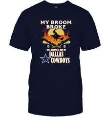 Broom Broke So I Became A fan of Dallas Cowboys  NFL Halloween Costume Men's T-Shirt Men's T-Shirt - belovedtshirt