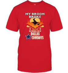 Broom Broke So I Became A fan of Dallas Cowboys  NFL Halloween Costume Men's T-Shirt Men's T-Shirt - belovedtshirt