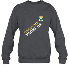 NFL Green Bay Packers Logo with Champion Crown Crewneck Sweatshirt Crewneck Sweatshirt - belovedtshirt