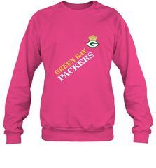 NFL Green Bay Packers Logo with Champion Crown Crewneck Sweatshirt Crewneck Sweatshirt - belovedtshirt