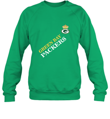 NFL Green Bay Packers Logo with Champion Crown Crewneck Sweatshirt Crewneck Sweatshirt - belovedtshirt