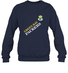 NFL Green Bay Packers Logo with Champion Crown Crewneck Sweatshirt