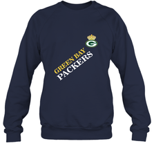 NFL Green Bay Packers Logo with Champion Crown Crewneck Sweatshirt Crewneck Sweatshirt - belovedtshirt