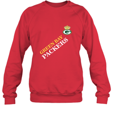 NFL Green Bay Packers Logo with Champion Crown Crewneck Sweatshirt Crewneck Sweatshirt - belovedtshirt