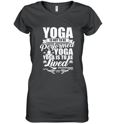 Yoga is More Than Yoga It's a Lifestyle Women's V-Neck T-Shirt Women's V-Neck T-Shirt / Black / S Women's V-Neck T-Shirt - belovedtshirt
