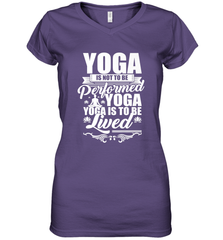 Yoga is More Than Yoga It's a Lifestyle Women's V-Neck T-Shirt Women's V-Neck T-Shirt - belovedtshirt