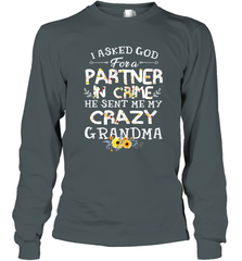 Crazy Grandma Partner in Crime design Long Sleeve T-Shirt Long Sleeve T-Shirt - belovedtshirt