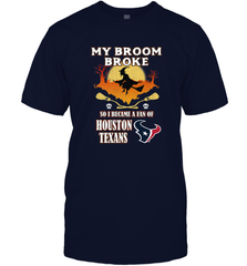 Broom Broke So I Became A Fan of Houston Texans  NFL Halloween Costume Men's T-Shirt Men's T-Shirt - belovedtshirt