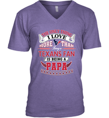NFL The Only Thing I Love More Than Being A Houston Texans Fan Is Being A Papa Football Men's V-Neck Men's V-Neck - belovedtshirt