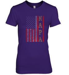 Cool Patriotic Napa US Flag Women's Premium T-Shirt Women's Premium T-Shirt - belovedtshirt
