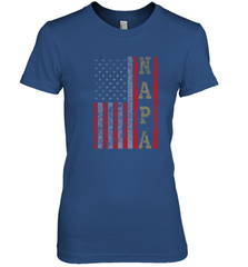 Cool Patriotic Napa US Flag Women's Premium T-Shirt Women's Premium T-Shirt - belovedtshirt