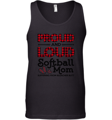 Proud And Loud Softball Mom Men's Tank Top Men's Tank Top - belovedtshirt