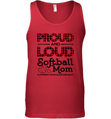 Proud And Loud Softball Mom Men's Tank Top Men's Tank Top - belovedtshirt