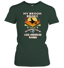 Broom Broke So I Became A Fan of Los Angeles Rams   NFL Halloween Costume Women's T-Shirt Women's T-Shirt - belovedtshirt