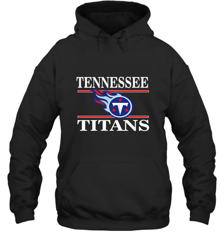 NFL Tennessee Titans Logo Champion Hooded Sweatshirt Hooded Sweatshirt / Black / S Hooded Sweatshirt - belovedtshirt
