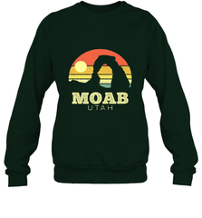 Moab Utah Vintage Sunset Arches Adventure Outdoors Crewneck Sweatshirt Crewneck Sweatshirt - belovedtshirt