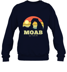 Moab Utah Vintage Sunset Arches Adventure Outdoors Crewneck Sweatshirt
