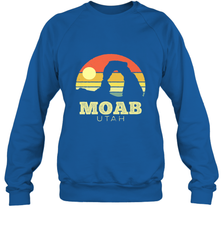 Moab Utah Vintage Sunset Arches Adventure Outdoors Crewneck Sweatshirt Crewneck Sweatshirt - belovedtshirt