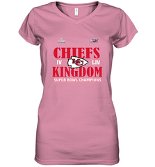 NFL Kansas City Chiefs Logo super bowl champions IV LIV Women's V-Neck T-Shirt Women's V-Neck T-Shirt - belovedtshirt