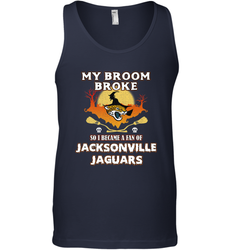 Broom Broke So I Became A Fan of Jacksonville Jaguars NFL Halloween Costume Men's Tank Top