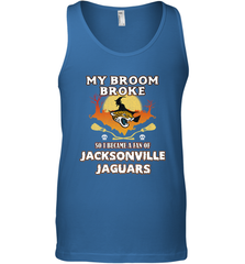 Broom Broke So I Became A Fan of Jacksonville Jaguars NFL Halloween Costume Men's Tank Top Men's Tank Top - belovedtshirt