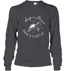 Skip A Straw Save A Turtle Shirt Save The Turtles Long Sleeve T-Shirt Long Sleeve T-Shirt - belovedtshirt