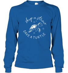 Skip A Straw Save A Turtle Shirt Save The Turtles Long Sleeve T-Shirt Long Sleeve T-Shirt - belovedtshirt