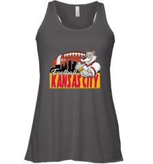 NFL Kansas City Football Logo Skyline Cityscape Women's Racerback Tank Women's Racerback Tank - belovedtshirt