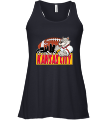 NFL Kansas City Football Logo Skyline Cityscape Women's Racerback Tank Women's Racerback Tank - belovedtshirt