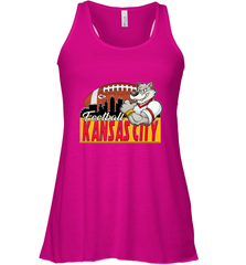 NFL Kansas City Football Logo Skyline Cityscape Women's Racerback Tank Women's Racerback Tank - belovedtshirt