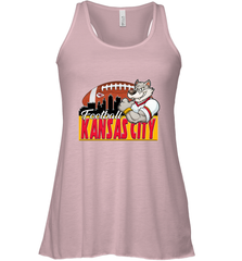 NFL Kansas City Football Logo Skyline Cityscape Women's Racerback Tank Women's Racerback Tank - belovedtshirt