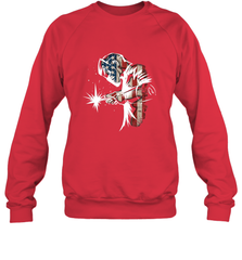 Welder American Flag USA Patriotic Welder Gift Crewneck Sweatshirt Crewneck Sweatshirt - belovedtshirt