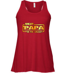 The best Papa in the galaxy Women's Racerback Tank Women's Racerback Tank - belovedtshirt