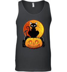 Happy Halloween Spooky Pumpkins Black Cat For Women Men's Tank Top Men's Tank Top - belovedtshirt