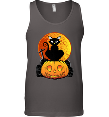 Happy Halloween Spooky Pumpkins Black Cat For Women Men's Tank Top Men's Tank Top - belovedtshirt