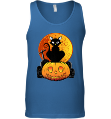 Happy Halloween Spooky Pumpkins Black Cat For Women Men's Tank Top Men's Tank Top - belovedtshirt