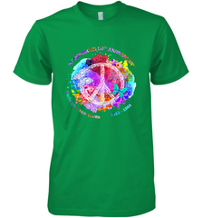 Woodstocks 50th Anniversary Peace Love tee Men's Premium T-Shirt Men's Premium T-Shirt - belovedtshirt