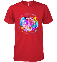 Woodstocks 50th Anniversary Peace Love tee Men's Premium T-Shirt Men's Premium T-Shirt - belovedtshirt