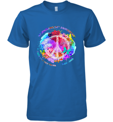 Woodstocks 50th Anniversary Peace Love tee Men's Premium T-Shirt Men's Premium T-Shirt - belovedtshirt