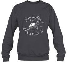 Skip A Straw Save A Turtle Shirt Save The Turtles Crewneck Sweatshirt Crewneck Sweatshirt - belovedtshirt
