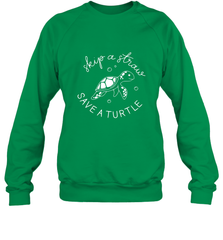 Skip A Straw Save A Turtle Shirt Save The Turtles Crewneck Sweatshirt Crewneck Sweatshirt - belovedtshirt